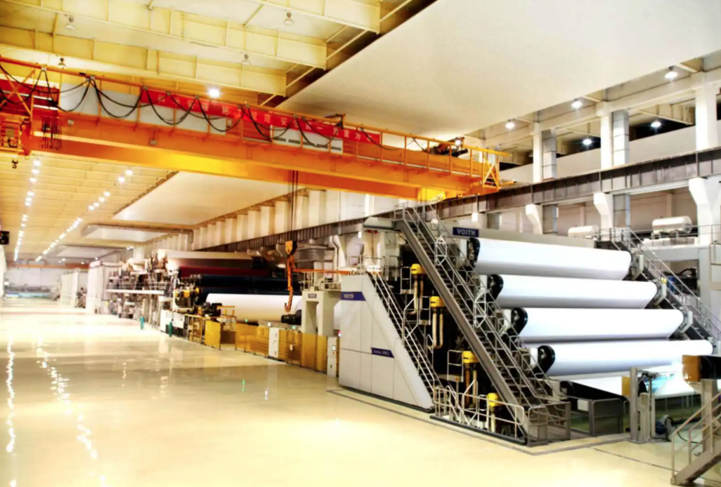 （圖：造紙廠運作現場）